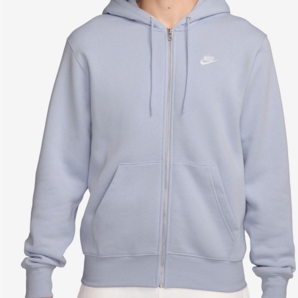 Nike Men's Zip-Up Light Blue Sweater